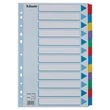 Regiszter, laminált karton, A4, 12 részes, ESSELTE 