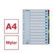 Regiszter, laminált karton, A4, 12 részes, ESSELTE 