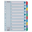 Regiszter, karton, A4, 1-10, ESSELTE 