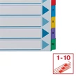 Regiszter, karton, A4, 1-10, ESSELTE 