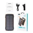 Choetech B657, 20000mAh, (PD20W, QC18W, Qi 10W Wireless Töltés, Napelemes, túrázáshoz) PowerBank