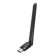 Vention AC650 USB Wifi adapter Dual Band + Antenna (fekete), adapter