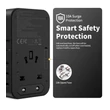 Choetech USB-C*2+USB-A*2 (45W,fekete,travel,USB-C kábellel, US,UK,EU,AU), töltő