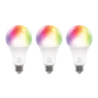 Deltaco SMART HOME SH-LE27RGB-3P izzó LED, E27, WIFI, 9W, színes+fehér, nem szabályozható, 3db/csomag