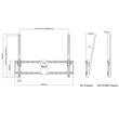 MULTIBRACKETS Fali konzol, M Universal Tilt Wallmount Black Large (55-75