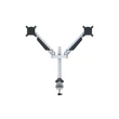 MULTIBRACKETS 2 karos asztali konzol, M VESA Gas Lift Arm Dual Silver (15-32
