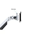 MULTIBRACKETS 2 karos asztali konzol, M VESA Gas Lift Arm Dual Silver (15-32