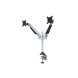 MULTIBRACKETS 2 karos asztali konzol, M VESA Gas Lift Arm Dual Silver (15-32