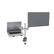MULTIBRACKETS 2 karos asztali konzol, M VESA Gas Lift Arm Dual Silver (15-32
