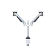 MULTIBRACKETS 2 karos asztali konzol, M VESA Gas Lift Arm Dual Silver (15-32