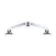 MULTIBRACKETS 2 karos asztali konzol, M VESA Gas Lift Arm Dual Silver (15-32