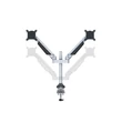 MULTIBRACKETS 2 karos asztali konzol, M VESA Gas Lift Arm Dual Silver (15-32