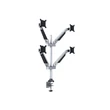 MULTIBRACKETS 4 karos asztali konzol, M VESA Gas Lift Arm Quad Silver (15-32