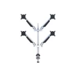 MULTIBRACKETS 4 karos asztali konzol, M VESA Gas Lift Arm Quad Silver (15-32