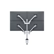 MULTIBRACKETS 4 karos asztali konzol, M VESA Gas Lift Arm Quad Silver (15-32