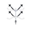 MULTIBRACKETS 4 karos asztali konzol, M VESA Gas Lift Arm Quad Silver (15-32