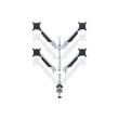 MULTIBRACKETS 4 karos asztali konzol, M VESA Gas Lift Arm Quad Silver (15-32