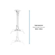 MULTIBRACKETS Mennyezeti konzol, M Universal Projector Ceiling Mount I (13.5 kg, White, 380-580 mm)