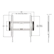 MULTIBRACKETS Fix fali konzol, M Universal Wallmount Fixed Medium Black (32-65