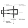 MULTIBRACKETS Fix fali konzol, M Universal Wallmount Fixed Medium Black (32-65