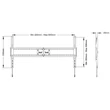 MULTIBRACKETS Fix fali konzol, M Universal Fixed Wallmount SD MAX 800x600 (60-110