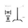 MULTIBRACKETS Gurulós padlóállvány, M Display Stand 180 Single Black (24-65