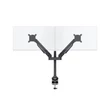 MULTIBRACKETS 2 karos asztali konzol, M VESA Gas Lift Arm Dual Black HD (15-32