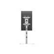 MULTIBRACKETS Padlóállvány, M Display Stand 180 Single Silver w. Floorbase (24-65
