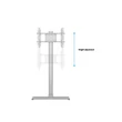 MULTIBRACKETS Padlóállvány, M Display Stand 180 Single Silver w. Floorbase (24-65