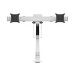 MULTIBRACKETS Gas Lift asztali konzol (2 képernyős rögzítőkar), M VESA Gas Lift Arm Single White w. Duo Crossbar (15-28
