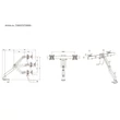 MULTIBRACKETS Gas Lift asztali konzol (2 képernyős rögzítőkar), M VESA Gas Lift Arm Single White w. Duo Crossbar (15-28