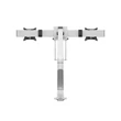 MULTIBRACKETS Gas Lift asztali konzol (2 képernyős rögzítőkar), M VESA Gas Lift Arm Single White w. Duo Crossbar (15-28
