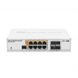 MIKROTIK Cloud Router Switch 8x1000Mbps (POE) + 4x1000Mbps SFP, Asztali, Rackes- CRS112-8P-4S-IN