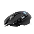 LOGITECH Egér - G502 Lightsync RGB Vezetékes Gaming, Fekete