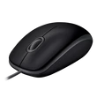 LOGITECH Egér - B110 Vezetékes Optikai Silent, Fekete