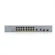 ZYXEL Switch 16x1000Mbps (16xPOE) + 2xGigabit kombó SFP Menedzselhető Rackes, GS1350-18HP-EU0101F