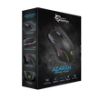 WHITE SHARK GM-5003 AZARAH gaming egér, fekete, 6400dpi