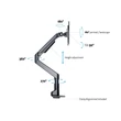 MULTIBRACKETS Asztali konzol, M VESA Gas Lift XL Single Black (15- 38