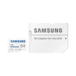 SAMSUNG Memóriakártya, PRO Endurance microSD kártya 64GB, CLASS 10, UHS-I (SDR104), + SD Adapter, R100/W30
