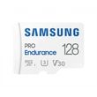 SAMSUNG Memóriakártya, PRO Endurance microSD kártya 128GB, CLASS 10, UHS-I (SDR104), + SD Adapter, R100/W40