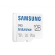 SAMSUNG Memóriakártya, PRO Endurance microSD kártya 128GB, CLASS 10, UHS-I (SDR104), + SD Adapter, R100/W40