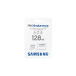 SAMSUNG Memóriakártya, PRO Endurance microSD kártya 128GB, CLASS 10, UHS-I (SDR104), + SD Adapter, R100/W40