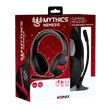 KONIX - MYTHICS Nintendo Switch Fejhallgató Nemesis Vezetékes Gaming Stereo Mikrofon, Fekete