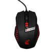 KONIX - DRAKKAR PC Runemaster Evo Egér Vezetékes Gaming 2500DPI, Fekete-Piros
