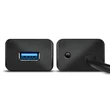 AXAGON HUE-SA7BP USB3.0 CHARGING HUB (Hétportos USB 3.0 hub gyors töltési támogatással. AC adapter a csomagban. Fekete)