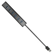 AXAGON HUE-SA7BP USB3.0 CHARGING HUB (Hétportos USB 3.0 hub gyors töltési támogatással. AC adapter a csomagban. Fekete)