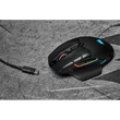 CORSAIR Vezetékes/Vezeték Nélküli Egér Gaming, DARK CORE RGB PRO, 8 programozható gomb, RGB, 18000dpi, fekete