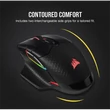 CORSAIR Vezetékes/Vezeték Nélküli Egér Gaming, DARK CORE RGB PRO, 8 programozható gomb, RGB, 18000dpi, fekete