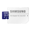 SAMSUNG Memóriakártya, PRO Plus microSDXC kártya 128GB, CLASS 10, UHS-I, U3, V30, A2, + Adapter, R180/W130