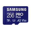 SAMSUNG Memóriakártya, PRO Plus microSDXC kártya 256GB, CLASS 10, UHS-I, U3, V30, A2, + Adapter, R180/W130
